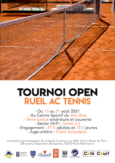 Inscrivez-vous au tournoi Open du RAC Tennis